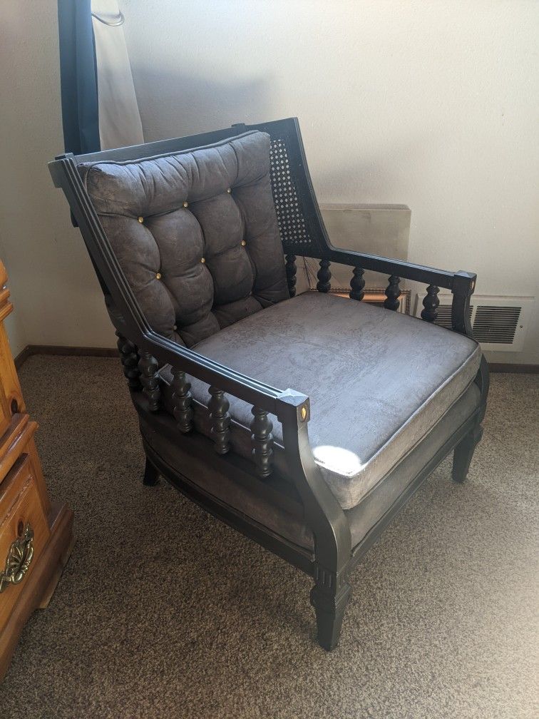 Vintage Cane Back Accent Chair