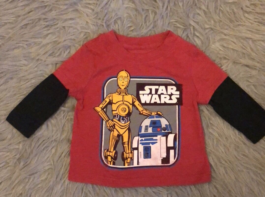 Toddler Star Wars Long Sleeve Size 12 Months