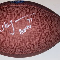 WALTER JONES SIGNED AUTOGRAPHED TOUCHDOWN PYLON SEATTLE SEAHAWKS HOF JSA COA!
