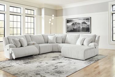 TOP TIER 7PCS RECLINING SECTIONAL W RAF CHAISE  [NEW]