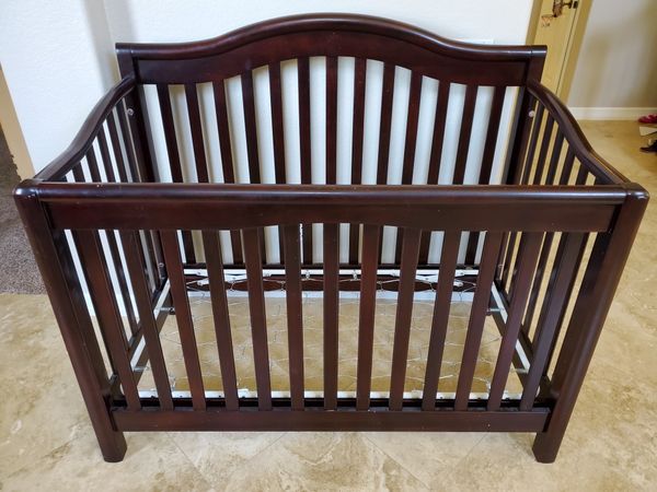 Baby Crib Sorelle Vickie Convertible Crib In Espresso For Sale
