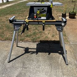 Ryobi Tool Stand With 10 Inch Table Saw