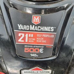 Yard Machines Lawn Mower
