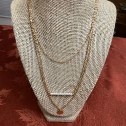 3 tier Gold Tone Chain