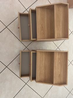Set Of 2 Nightstand 