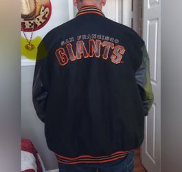 San Francisco Giants JH Design Black Reversible Fleece Jacket