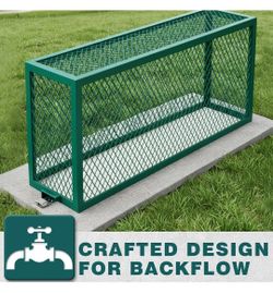 Outdoor Steel Backflow Prevention Cage