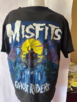1995 -  MISFITS GHOST RIDERS VINTAGE T SHIRT - WILD OATS TAG XL