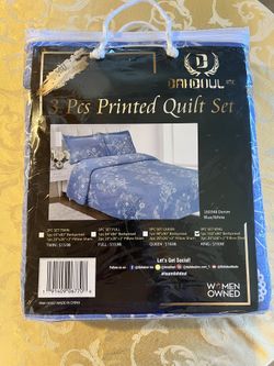 3 PCs King Size printed Quilt Set 