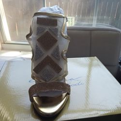 Golden Glitter High Heels 