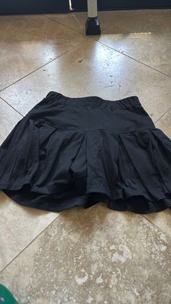 Black Pleated Mini Skirt