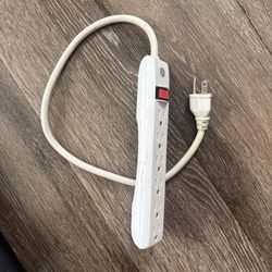 GE 6-Outlet Power Strip w/ On-Off Switch