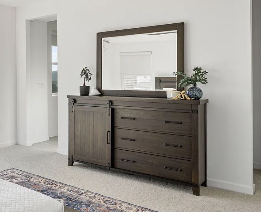 5-Piece King Brown Storage Platform Bedroom Set