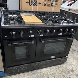 Thor Black 48 Inch Gas Range 6 Burners