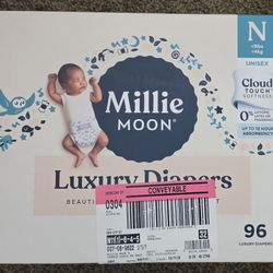 Millie diaperS Newborn 96 Pack