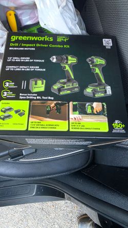 Brand new drill combo greenworks