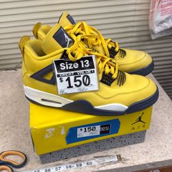 Jordan Retro 4 Lightning Thunder Tour