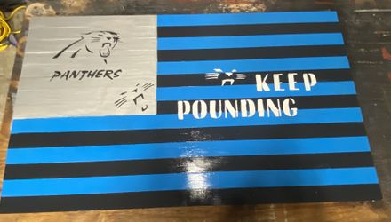 Carolina Panthers Flag With Team Colors