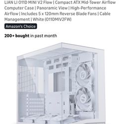 LIAN LI O11D MINI V2 Flow | Compact ATX Mid-Tower Airflow Computer Case | Panoramic View | High-Performance Airflow | Includes 5 x 120mm Reverse Blade