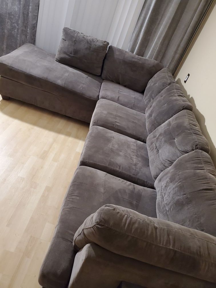 Grey section sofa