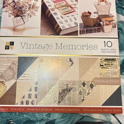 DCWV Vintage Scrapbooking Paper Pad