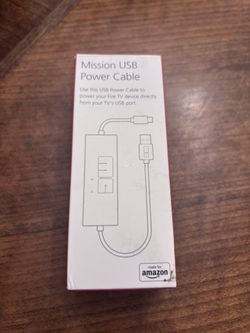 Mission USB Power Cable - Fire Tv AC Eliminator