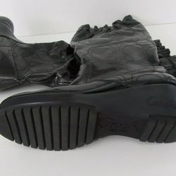 COACH Signature Black Ladies Boots Size 7.5