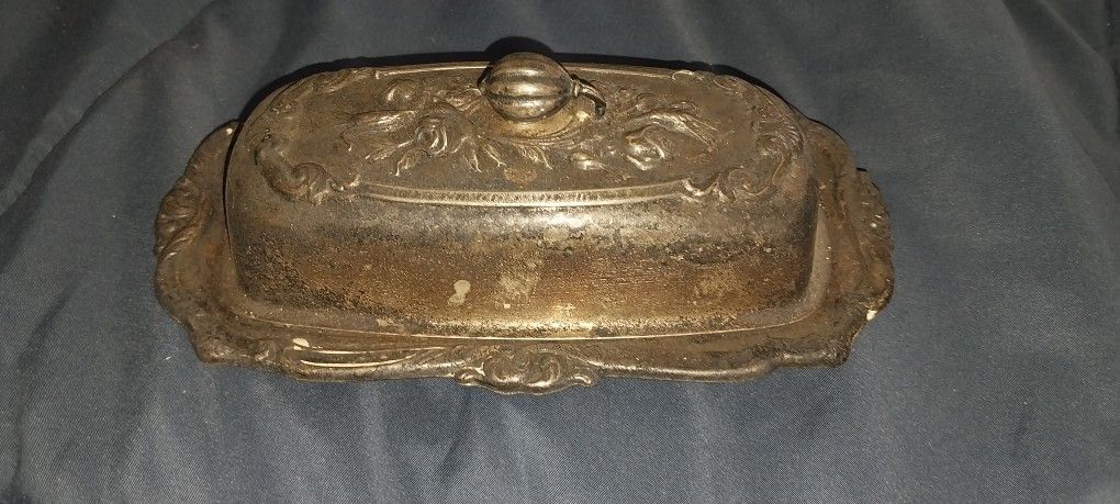 Antique 2 Piece Butterdish