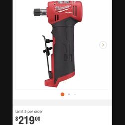 Milwaukee M12 Right Angle Die W/FREE 2.5 Battery $220 New in Box