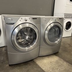 WHIRLPOOL XL CAPACITY WASHER DRYER ELECTRIC SET STACKABLE 