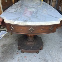 Antique Marble Coffee Table 