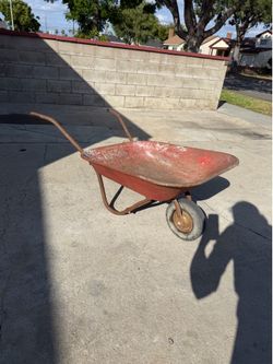 Vintage wheel barrel