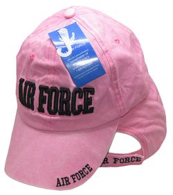 U.S. Air Force Letters Pink Embroidered Cap