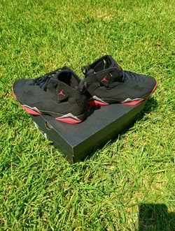 New Mens Black Red Silver Jordans Size 8