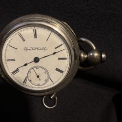 Elgin Nat’l Watch Co. Silver Pocket Watch 