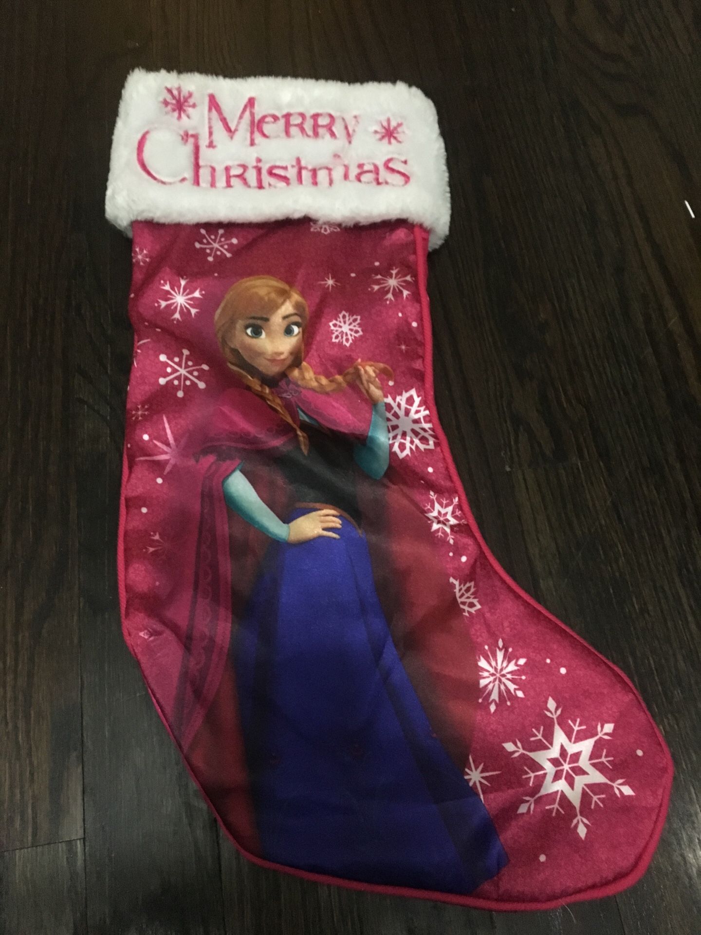 Frozen Christmas stockings purple ornaments
