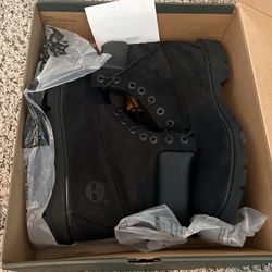 All Black Timberlands Size 9