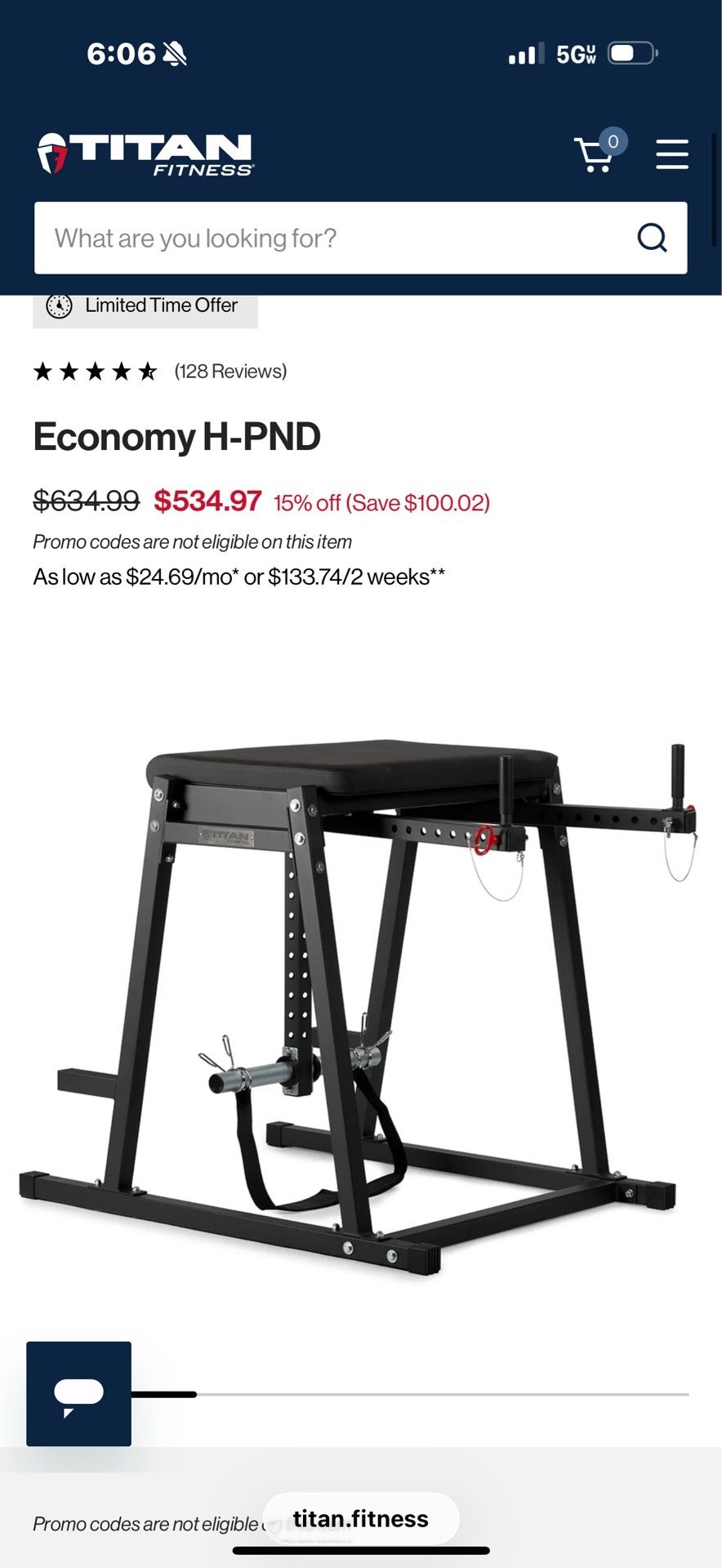 Titán workout machine