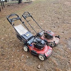 2 Toro Recycler 22" Self-propelled Lawn Mowers For Parts Or Repair 