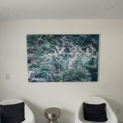 Acrylic Wall Art. Dimensions: 42.5H X 64W X 1.5L