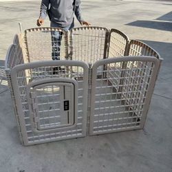 New In Box 34 Inch Tall 8 Panels Indoor Outdoor Dog Pet Exercise Playpen Fence Kennel Enclosure Crate Barrier Adjustable Detachable 