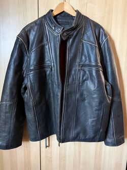 Andrew Marc Vintage Black Men’s Leather Moto Jacket