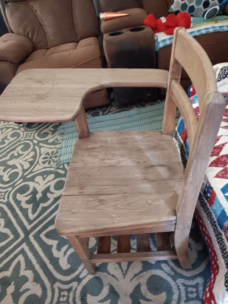 Antique Childs School Desk 