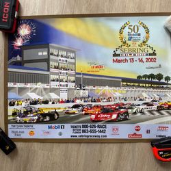 Vintage Sebring 12 Hours Race Posters