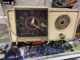 Antique Radio with Clock