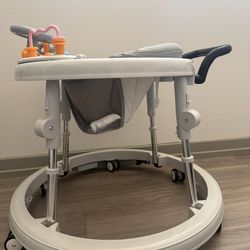 Foldable Walker with 6 Adjustable Heights – Portable Baby Walker y with Wheels – Walker for Infants, Boys, and Girls