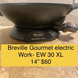 Breville GOURMET electric WOK 14” excellent Condition 