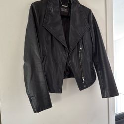 Badgley Mischka Lamb Leather Jacket