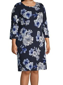 Tommy Hilfiger Polka Dots Floral Print Dress 20W