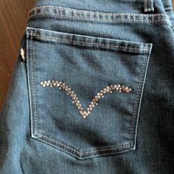 Levis 512 Stretch Denim Boot cut Women Size 8 Fits Small